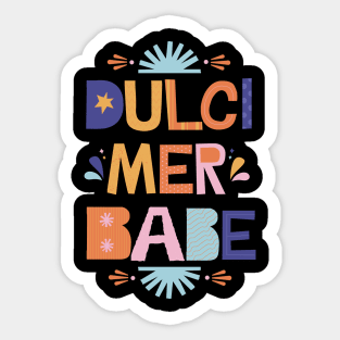 Dulcimer Babe Sticker